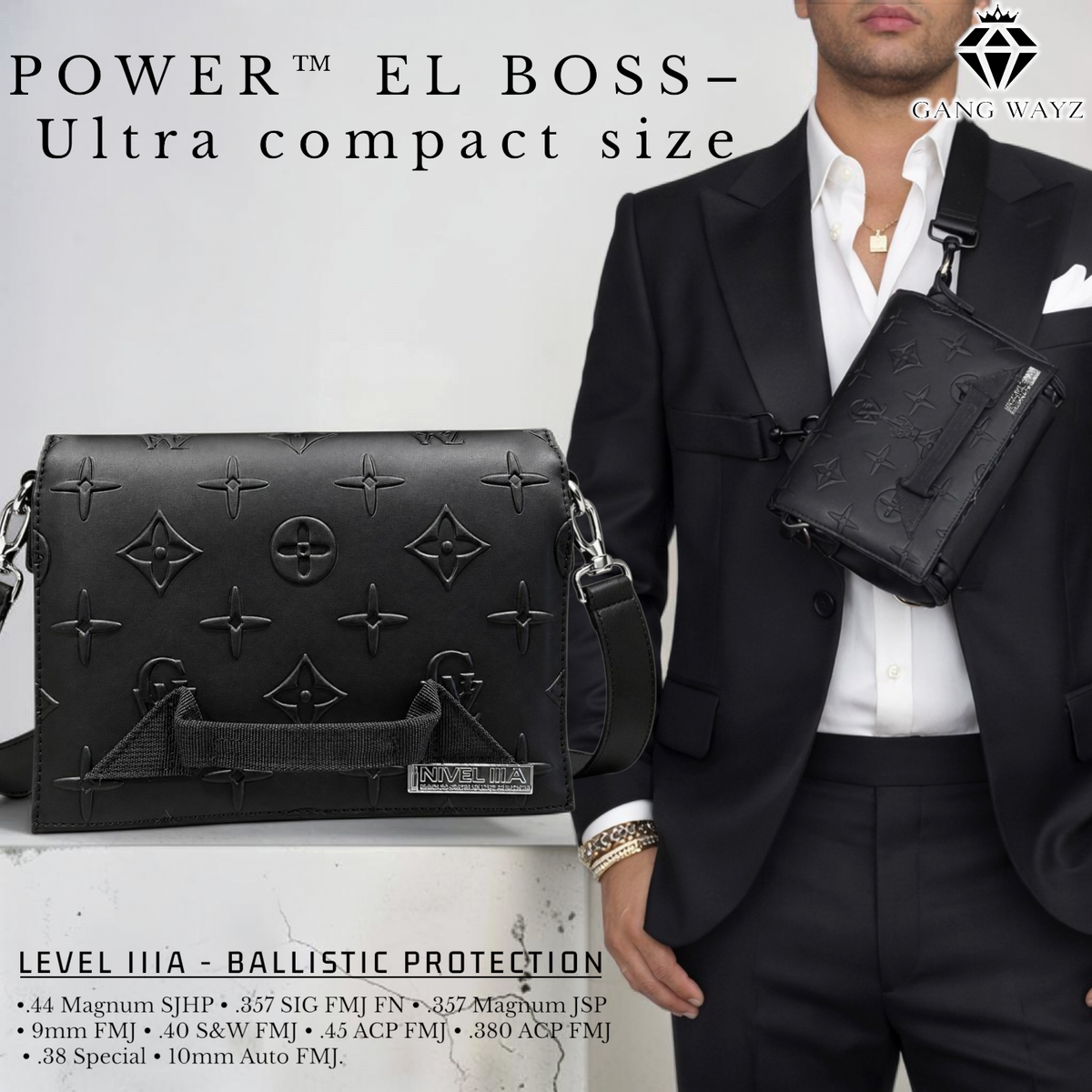 EL BOSS – Ultra compact – Ballistic Level IIIA (.44 Magnum)