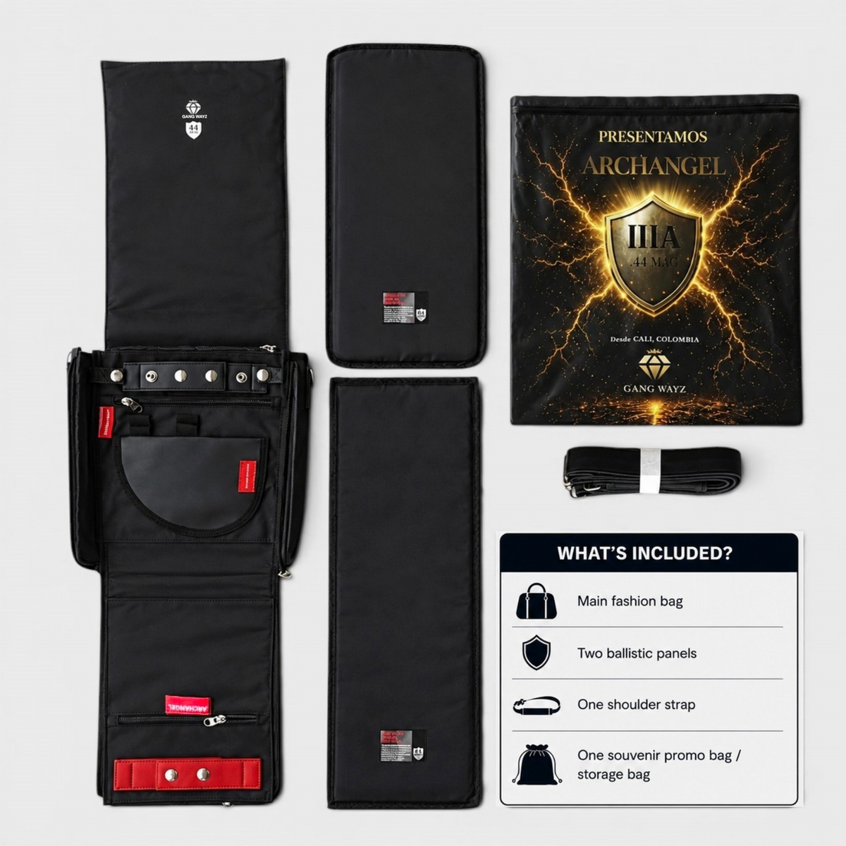 NEUTRAL 002 – Medium Size – Ballistic Level IIIA (.44 Magnum)