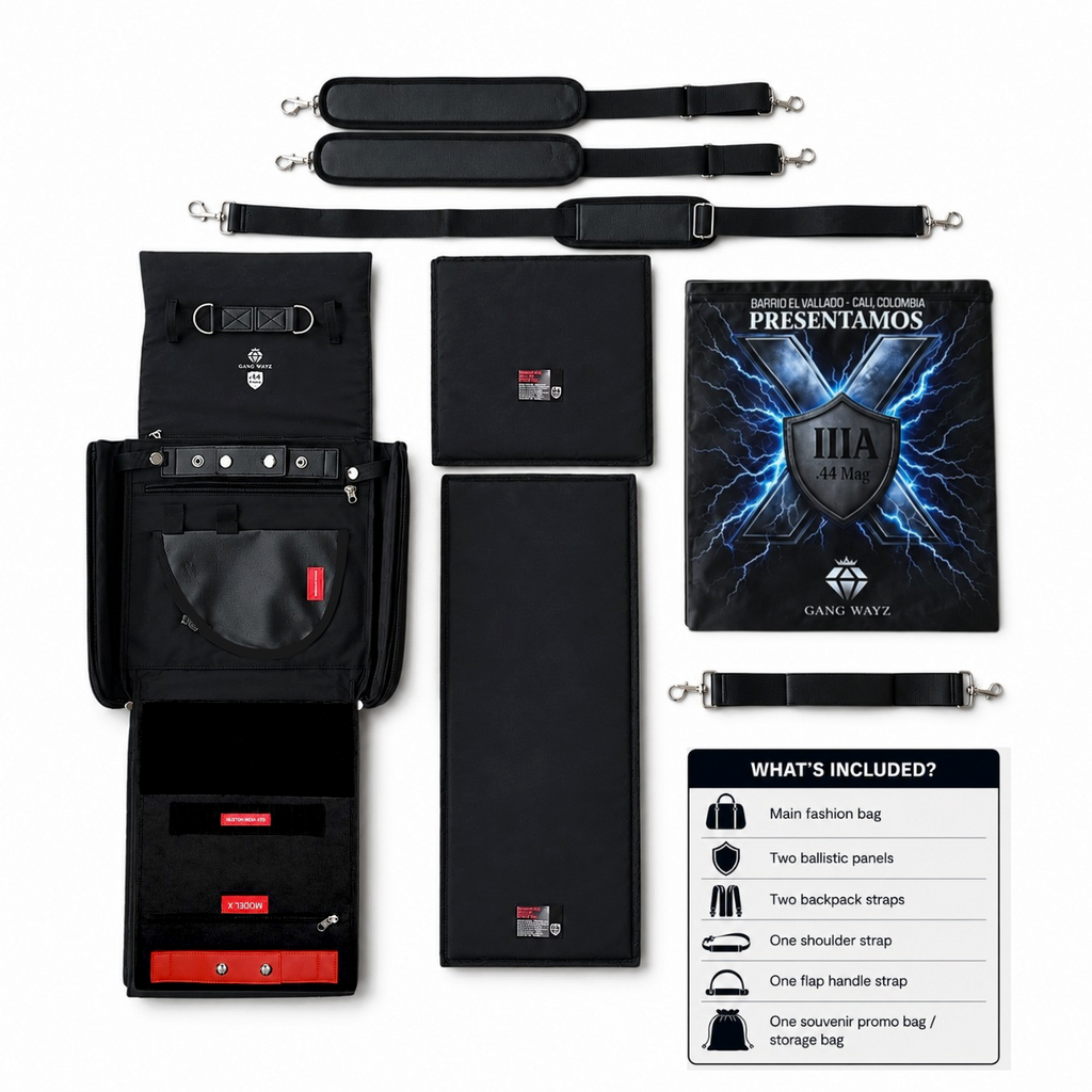 THE BOSS - Backpack/ side bag - Big size – Ballistic Level IIIA (.44 Magnum)