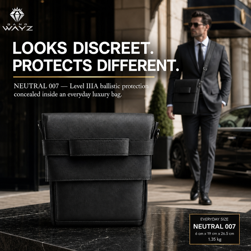 NEUTRAL 007 - Backpack/ side bag - Big size – Ballistic Level IIIA (.44 Magnum)