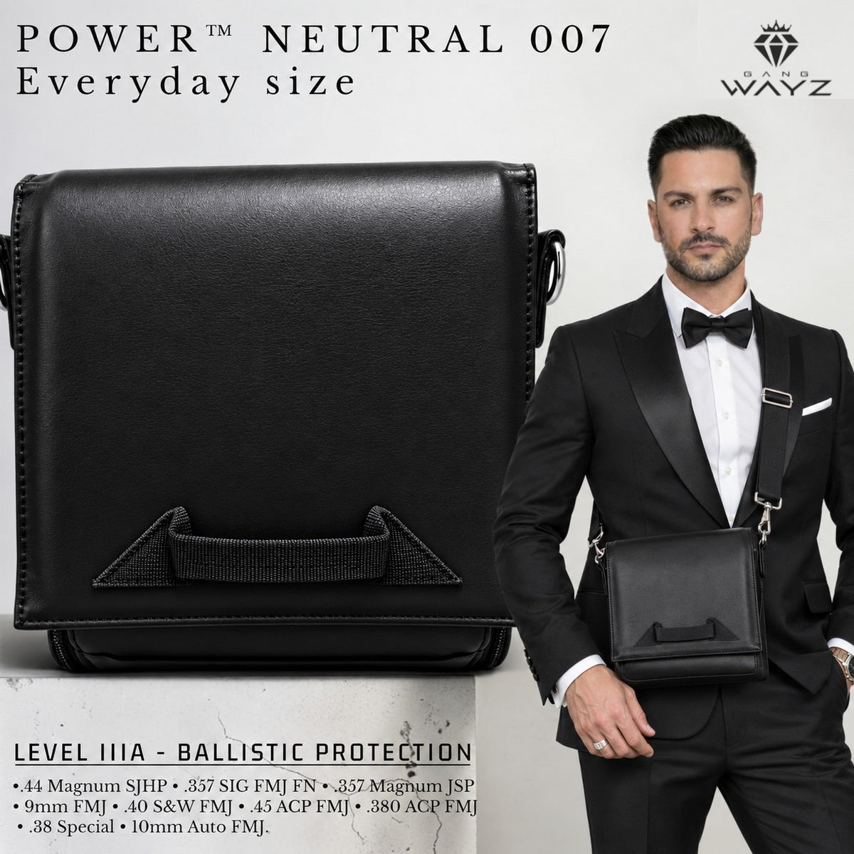 NEUTRAL 007 – Everyday size – Ballistic Level IIIA (.44 Magnum)